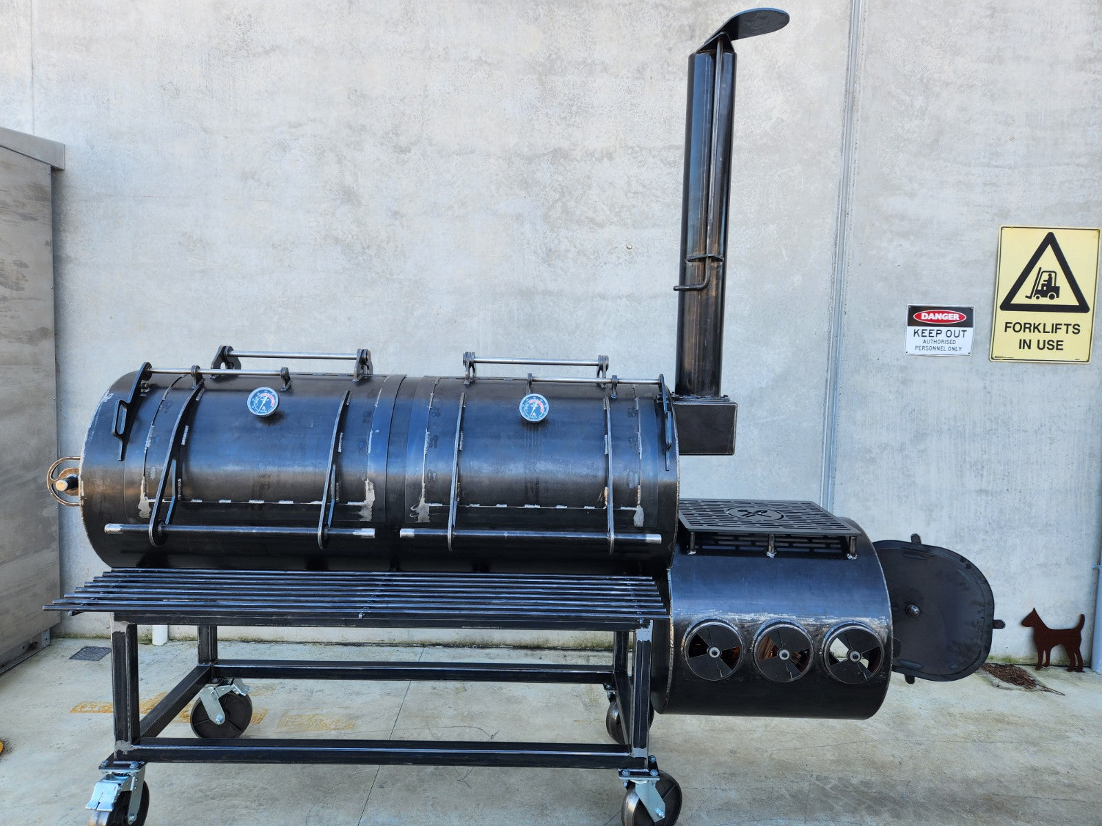 Reverse Flow Commercial BBQ Smoker