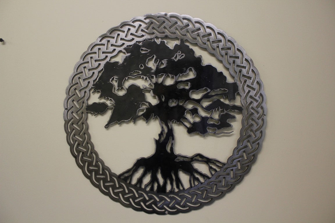 Round Tree Of Life Rusting