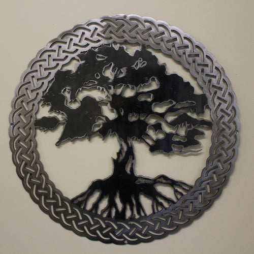 Round Tree Of Life Rusting