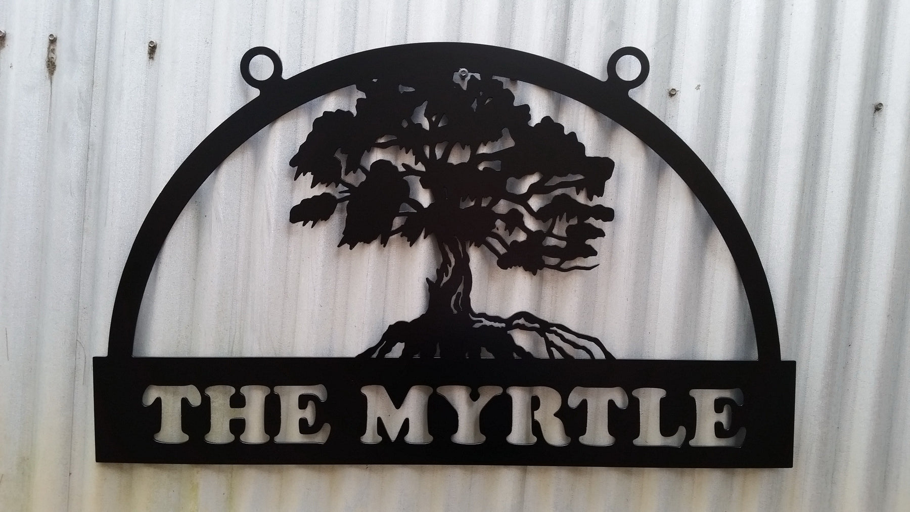 Half Round Tree Of Life Property Sign