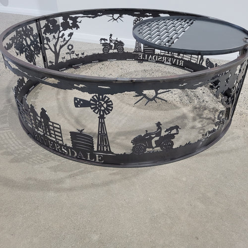 Removable BBQ Plate for Fire Pits