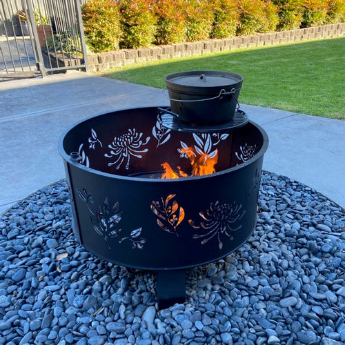 80 cm D x 65 cm H Natives Fire Pit