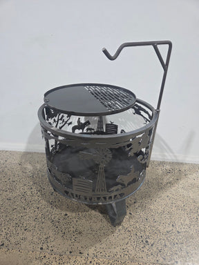 Removable BBQ Plate for Fire Pits